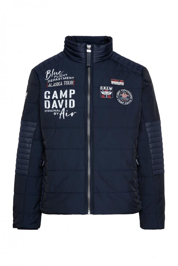 Winterjacke im Biker Look frozen navy