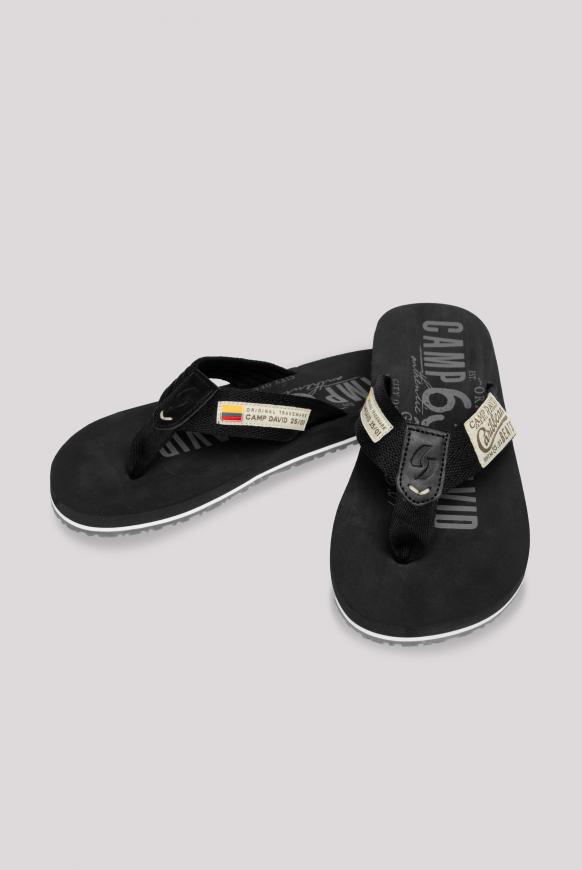 CAMP DAVID & SOCCX | Zehentrenner mit Label-Patches black