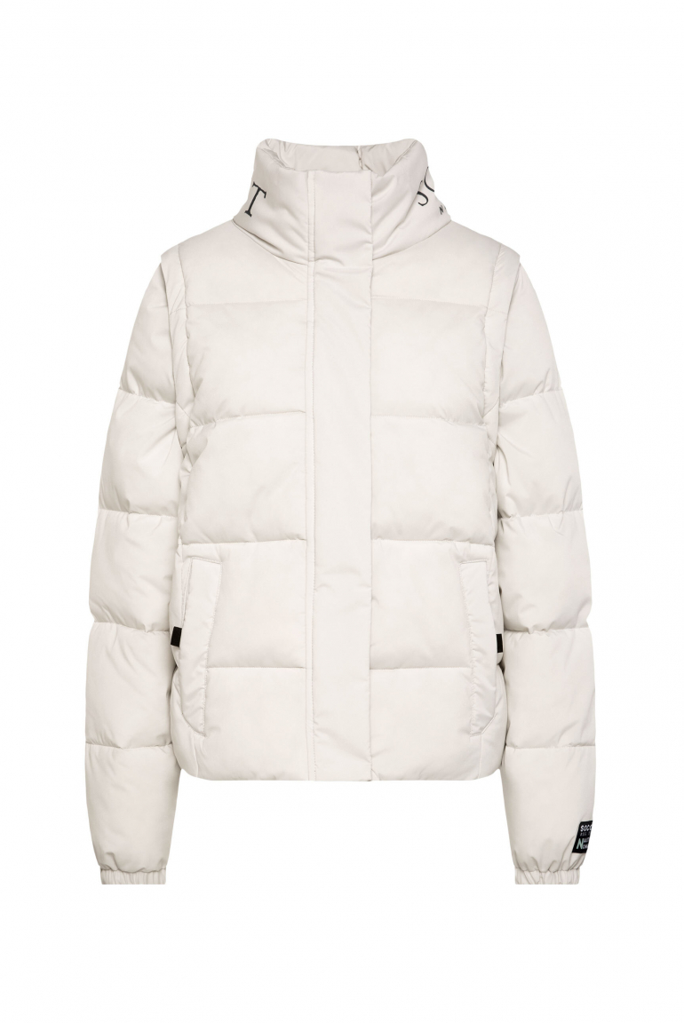 2-in-1 Steppjacke und Weste grey sand