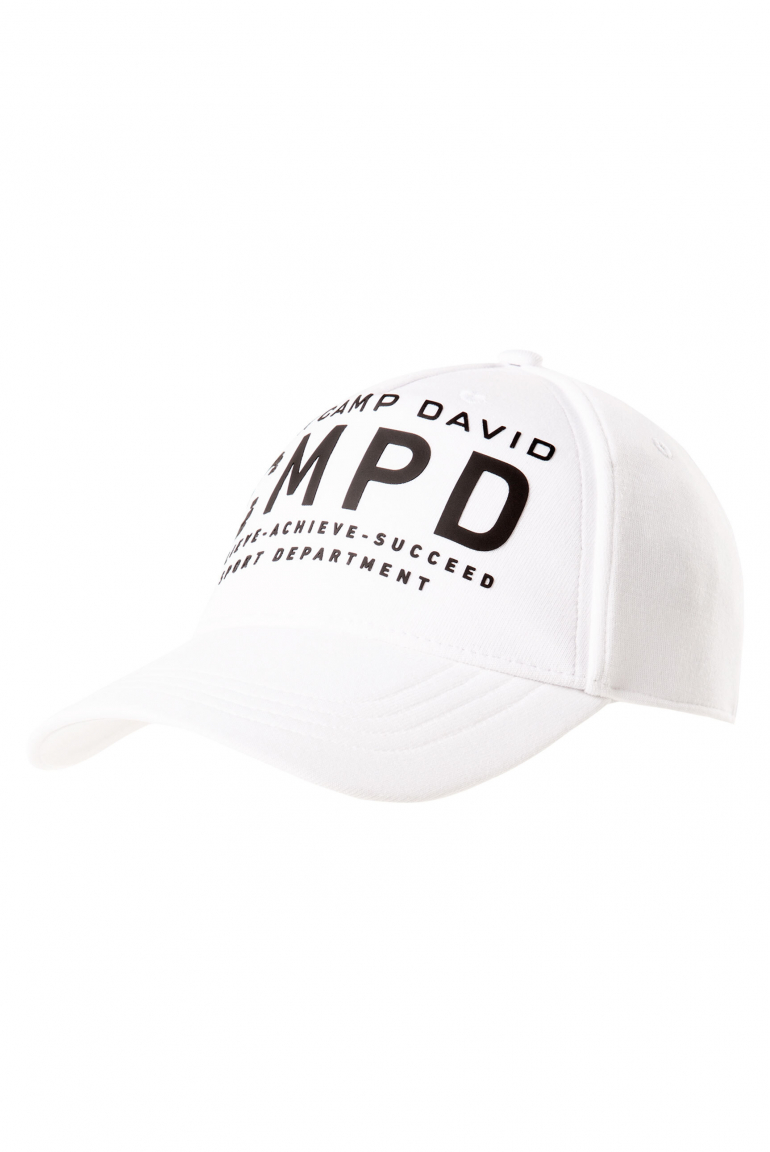Base Cap aus Interlock mit Logo Design opticwhite