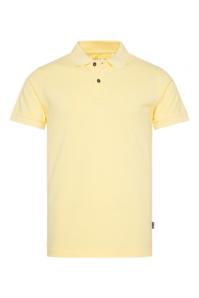 Basic Pikee-Polo mit Trikotkragen sun