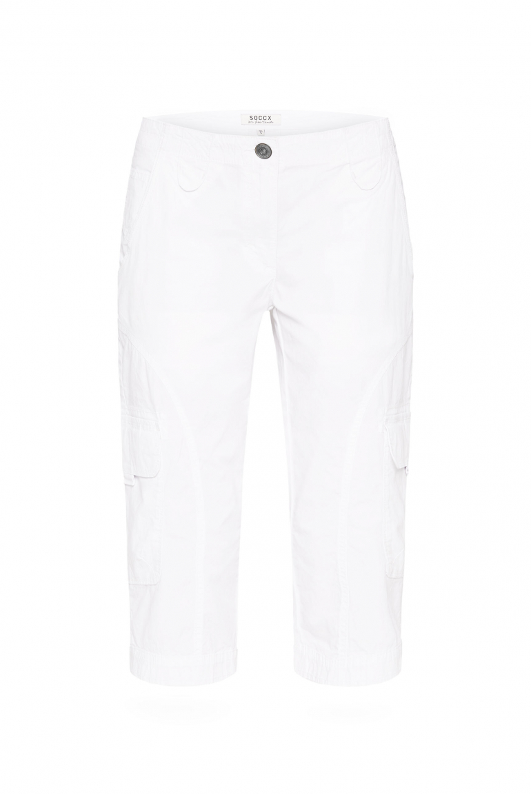 Basic Skater-Shorts mit Beintaschen opticwhite