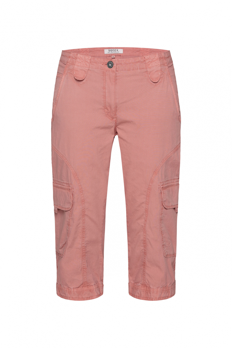 Basic Skater-Shorts mit Beintaschen beachy red