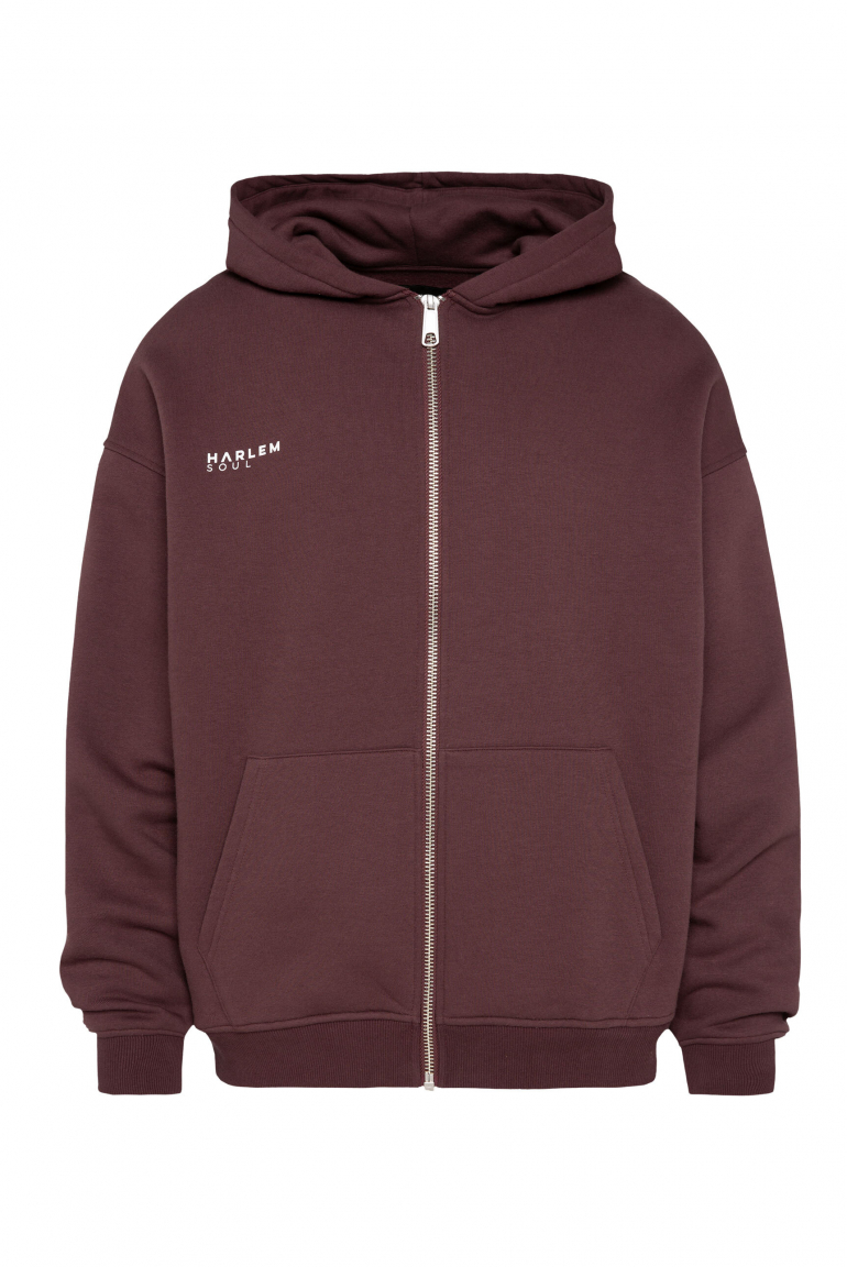 BRU-NO Hoodie Jacket Unisex cranberry juice
