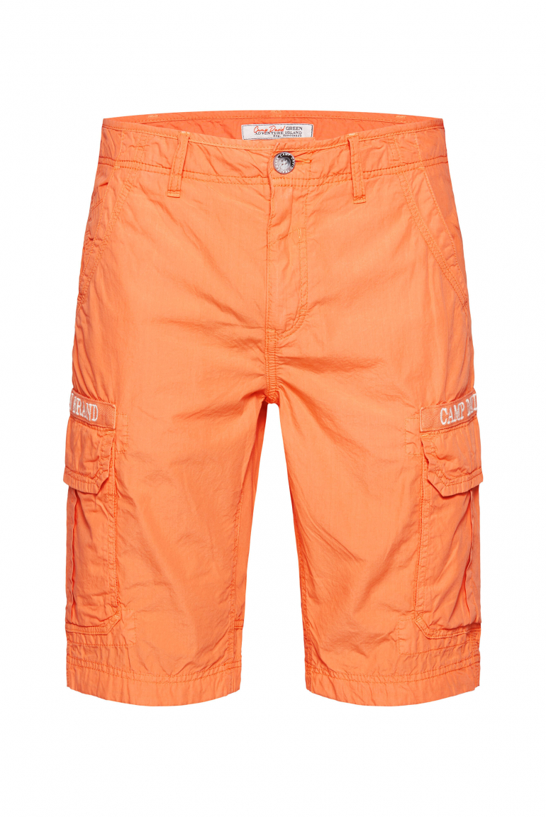 Cargo Shorts mit tonigen Tapes und Stickereien sunstone