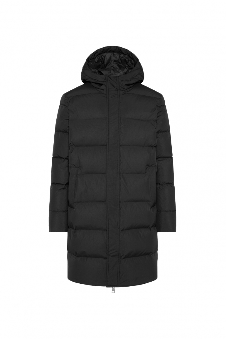 Daunen-Parka mit Kapuze black