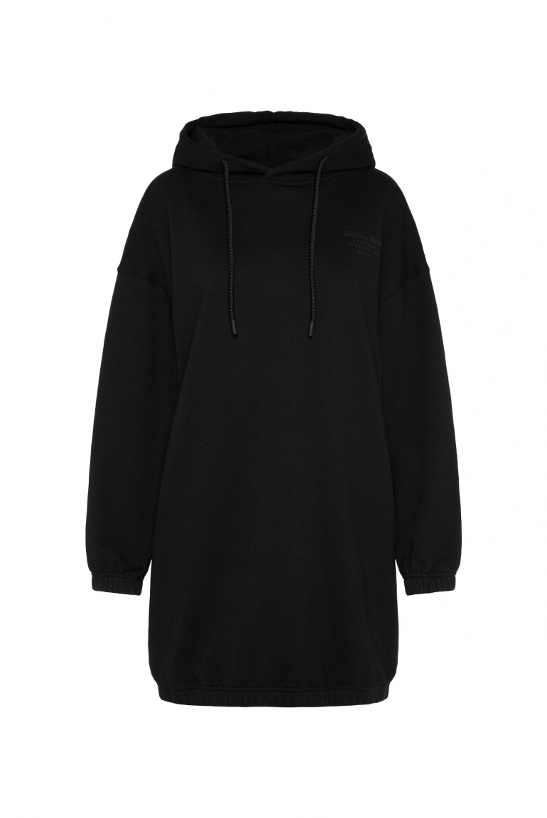 DE-MI Sweatdress mit Kapuze black