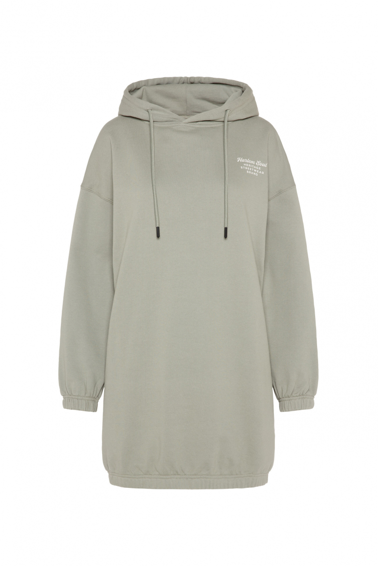 DE-MI Sweatdress mit Kapuze sage