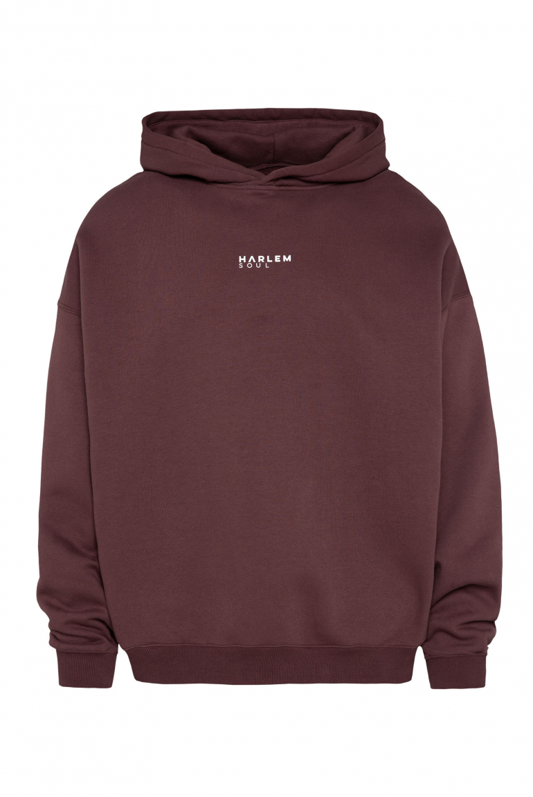 ELY-AS Hoodie Unisex mit Backprint cranberry juice