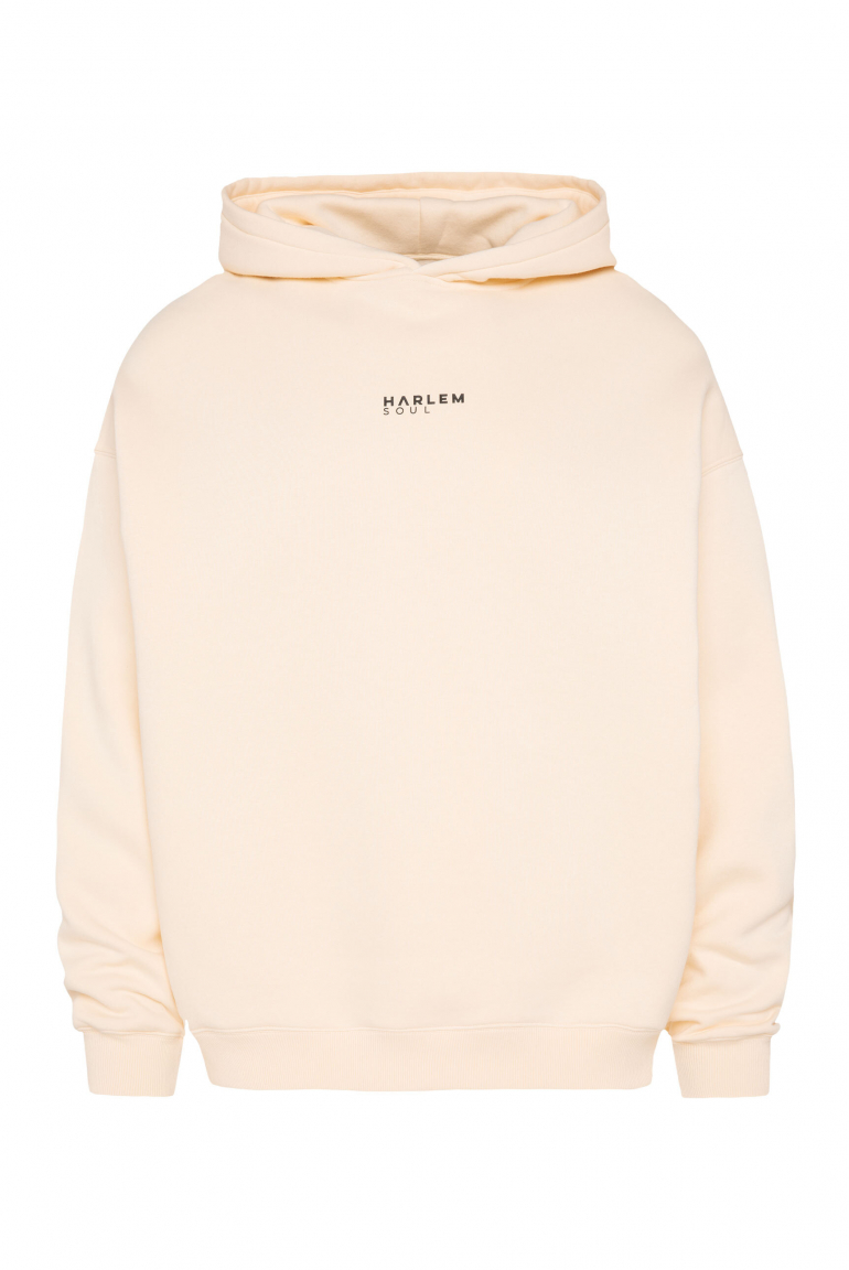 ELY-AS Hoodie Unisex mit Backprint cream