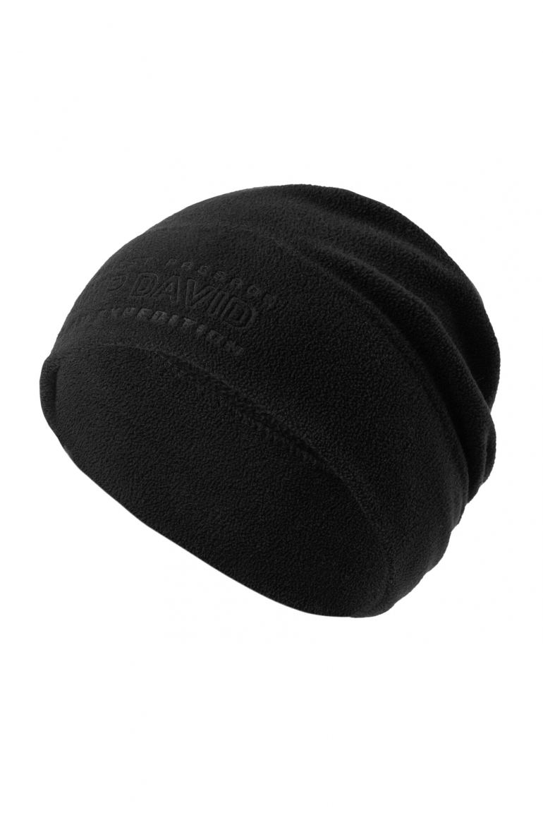 Fleece Beanie mit Logo-Prägung black