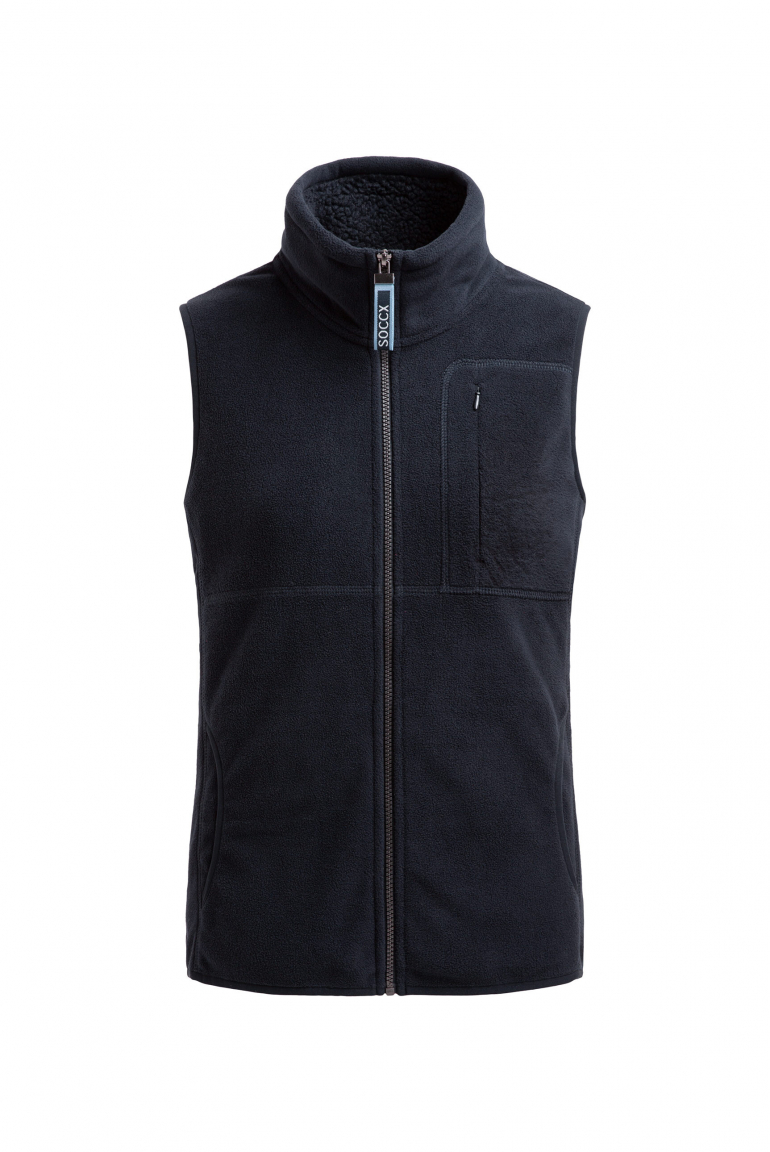 Fleeceweste mit Rücken-Artwork blue navy