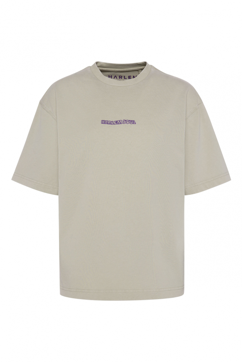 GI-LLY T-Shirt mit Backprint silver green