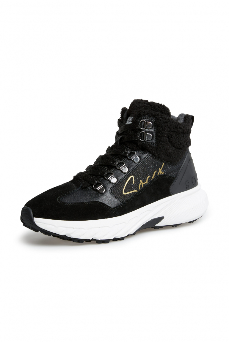 Hightop Sneaker im Hiking-Stil black