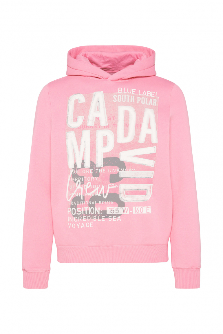 Hoodie Camp David Pullover Damen Soccx Camp David Hoodie Lila Pink