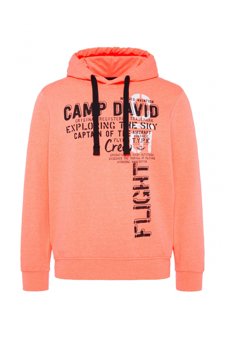 Hoodie mit Logo Artwork speed orange neon