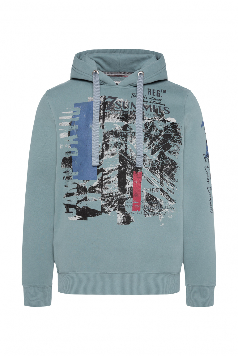 Hoodie mit Photoprint blue smoke