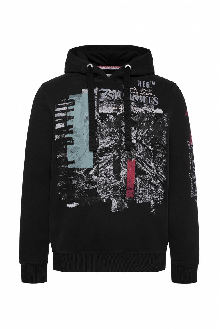 Hoodie mit Photoprint black