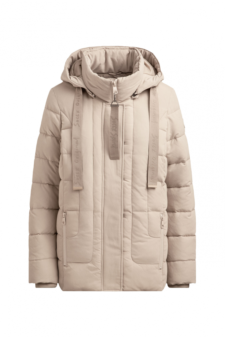 Jacke mit Stepp-Design und Kapuze