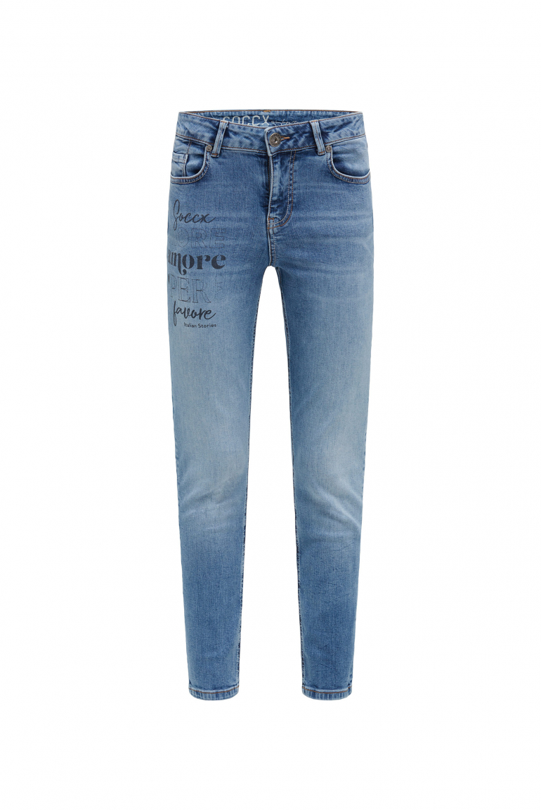 Jeans MI:RA Slim Fit porto blue print