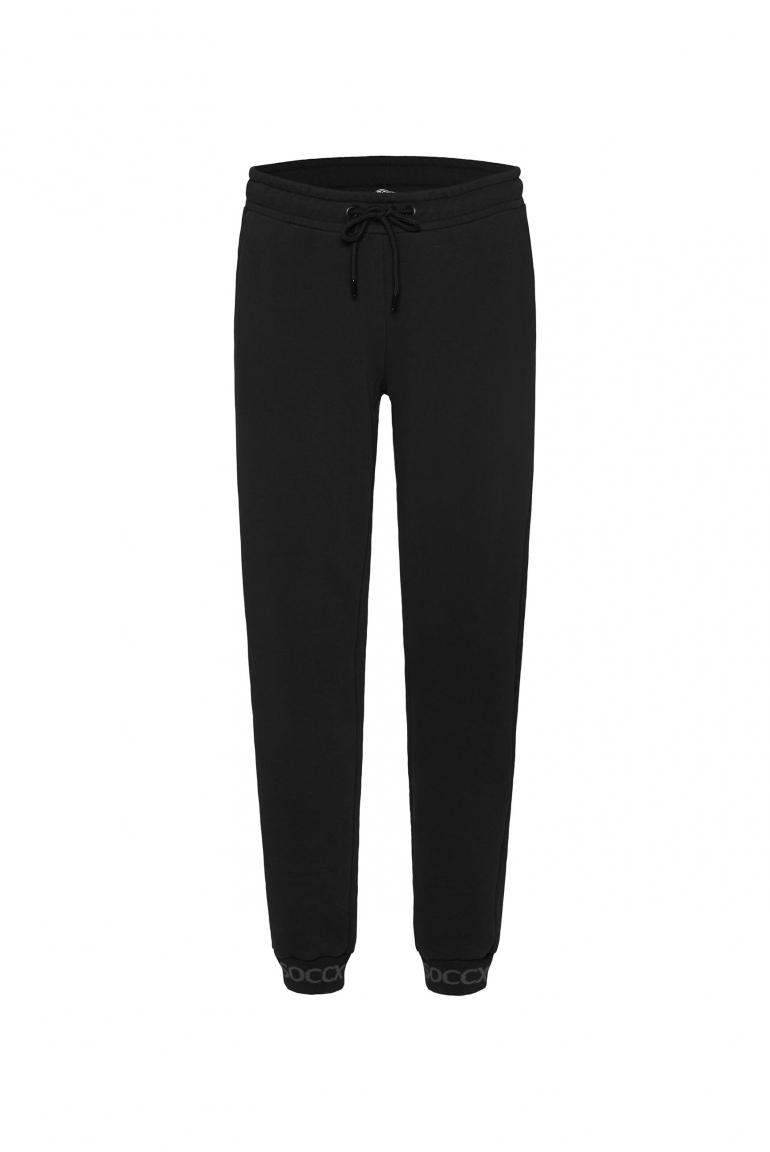 Jogginghose mit Logo-Bündchen black