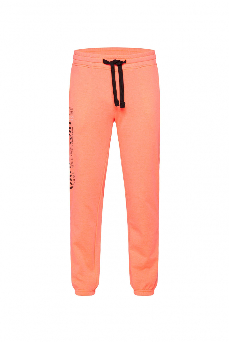 Jogginghose mit Logo Print speed orange neon