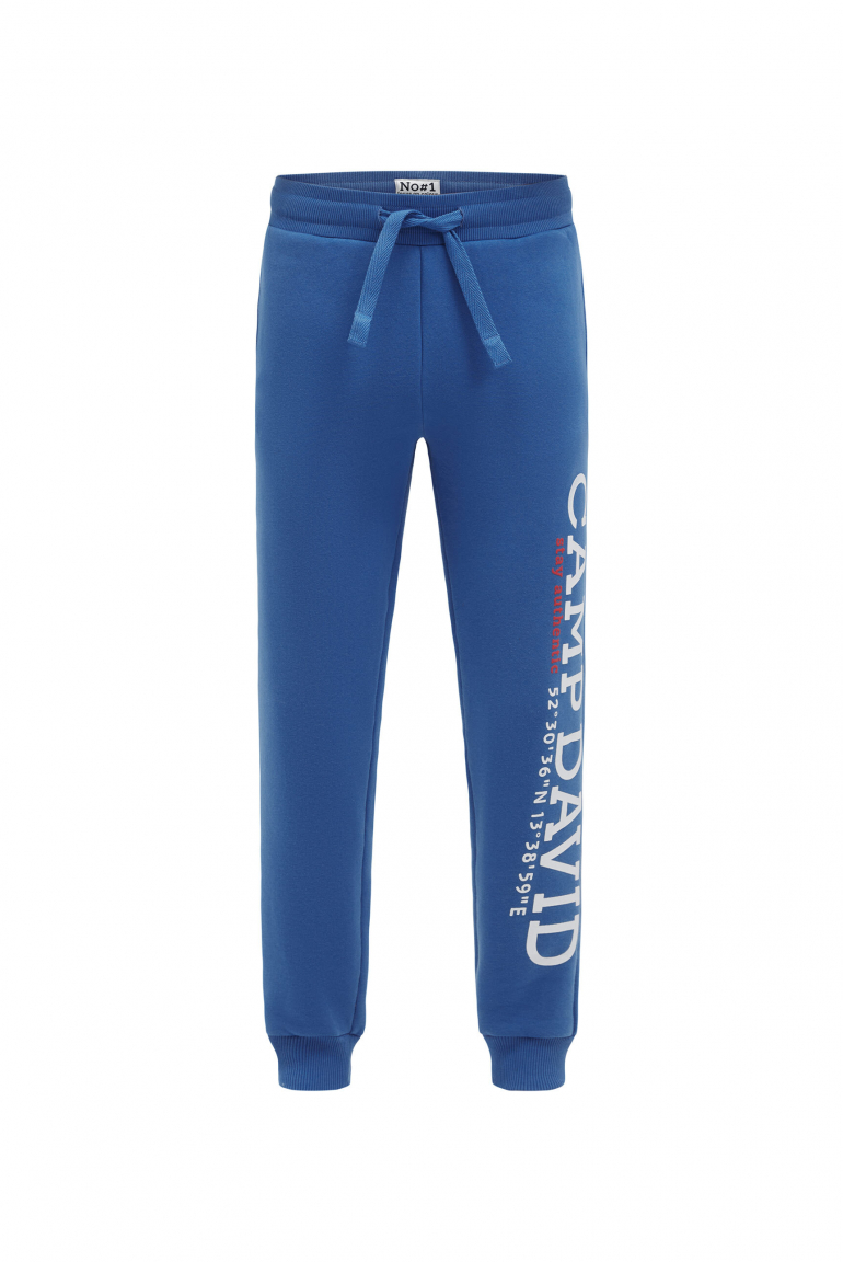 Jogginghose mit Logo Rubber Print true blue