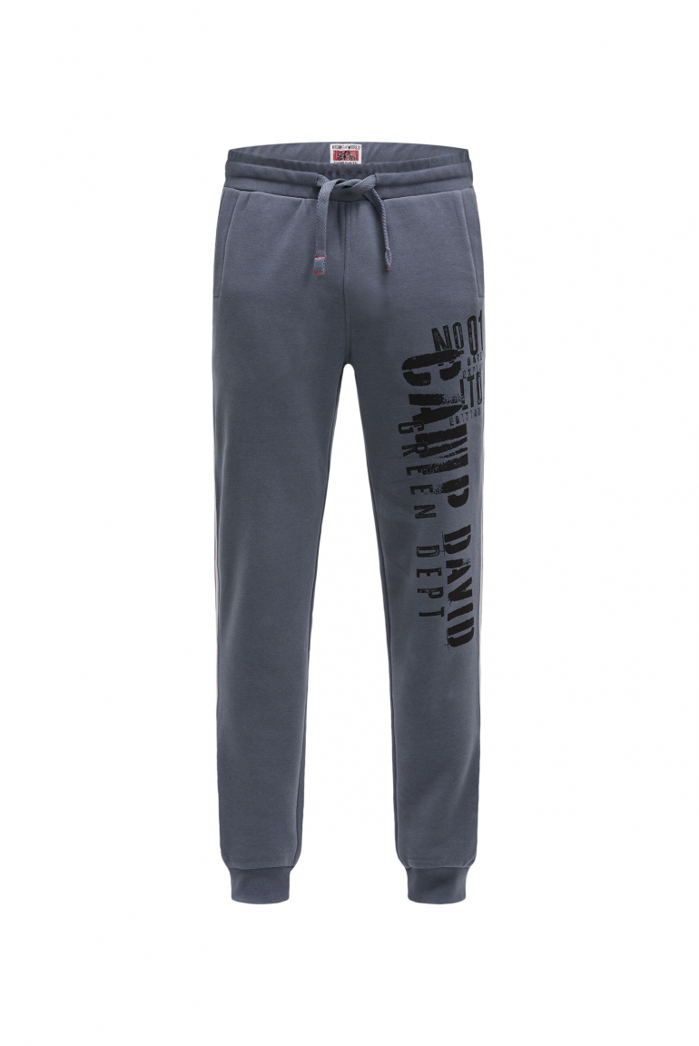 Jogginghose mit Seitentapes und Logo Prints blue shades