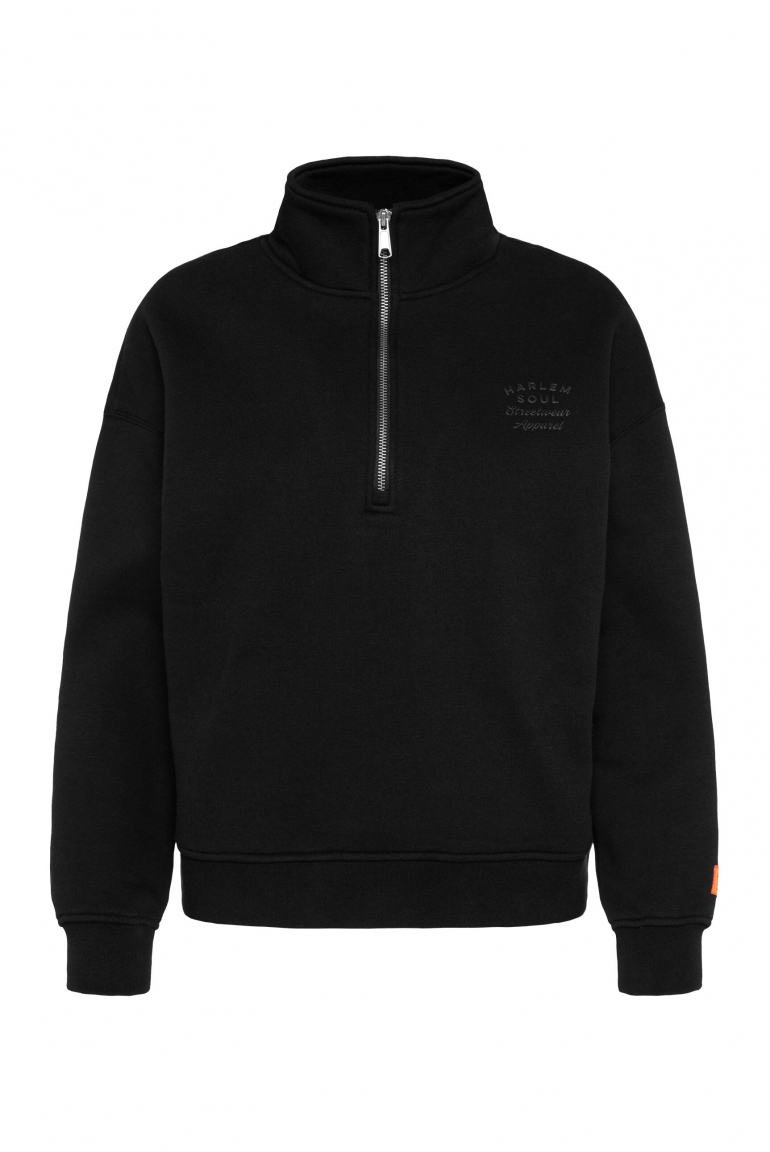 KAY-LA Troyer-Sweatshirt mit Back-Print black