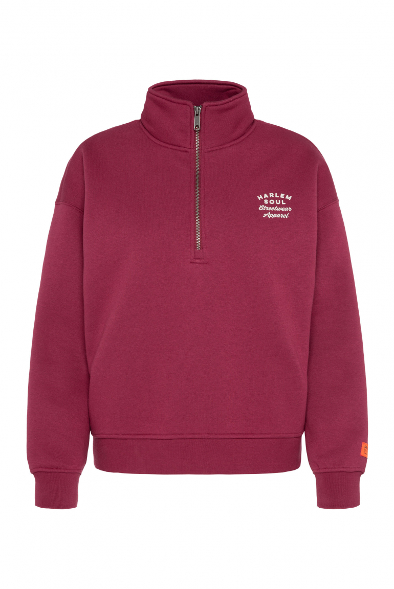 KAY-LA Troyer-Sweatshirt mit Back-Print grape