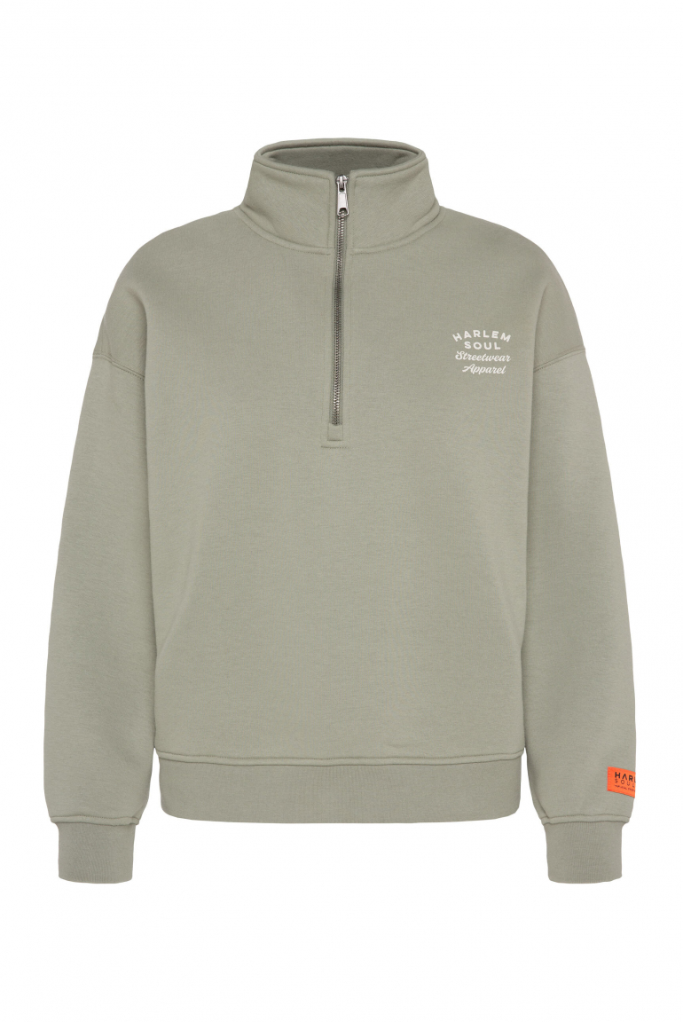 KAY-LA Troyer-Sweatshirt mit Back-Print sage