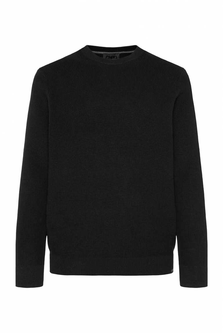 Klassischer Rundhalspullover black