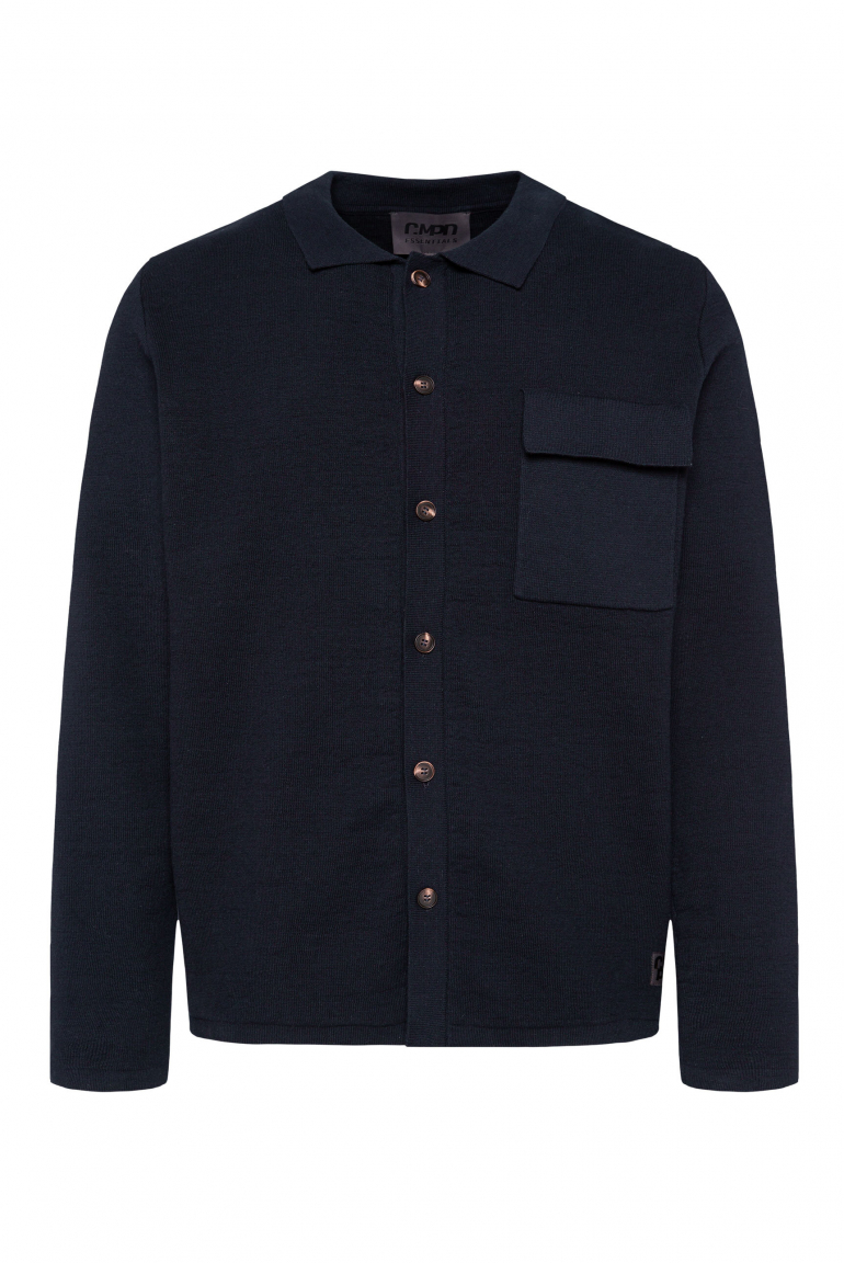 Langarmhemd im Strick-Design true navy