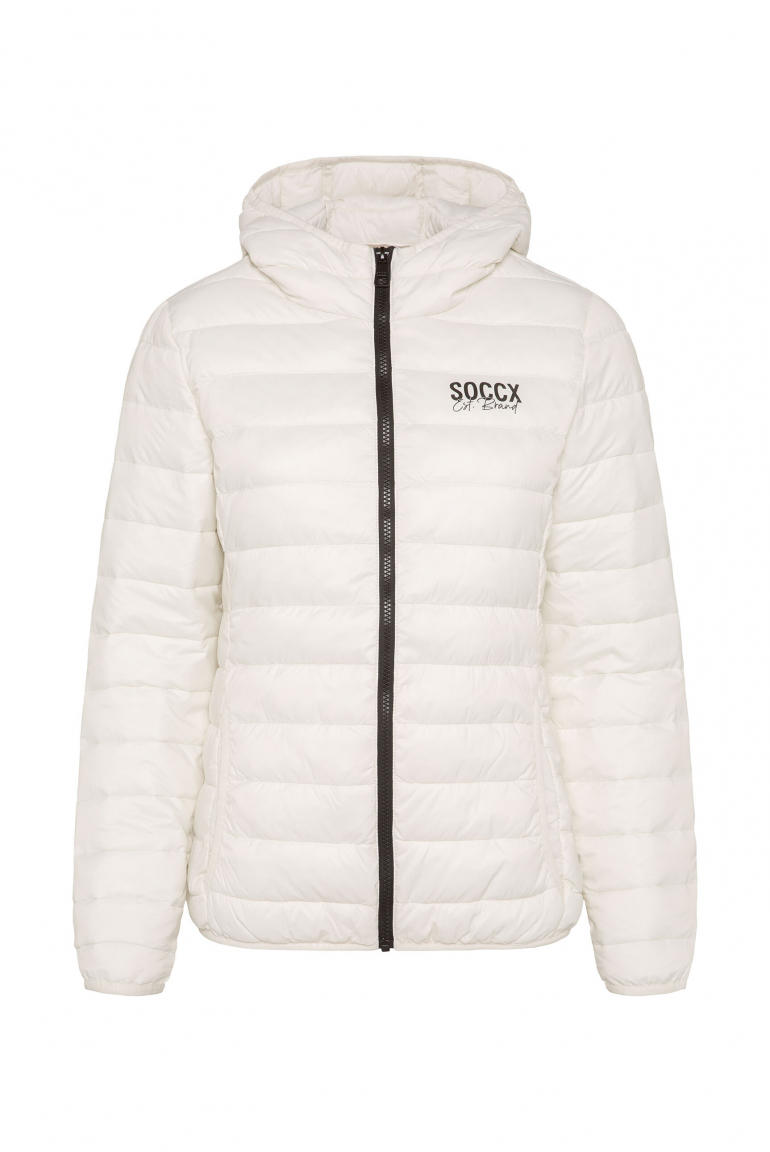 Leichte Steppjacke mit Kapuze kitt