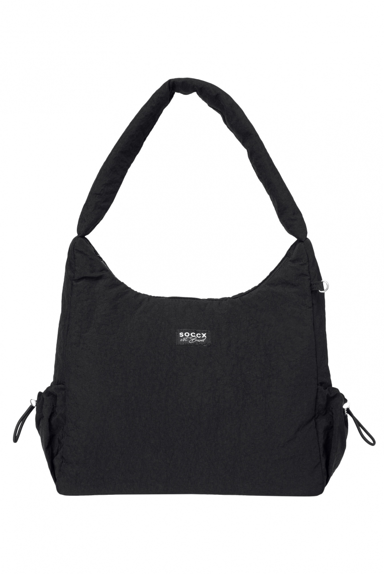 Leichte, wattierte  Schultertasche black