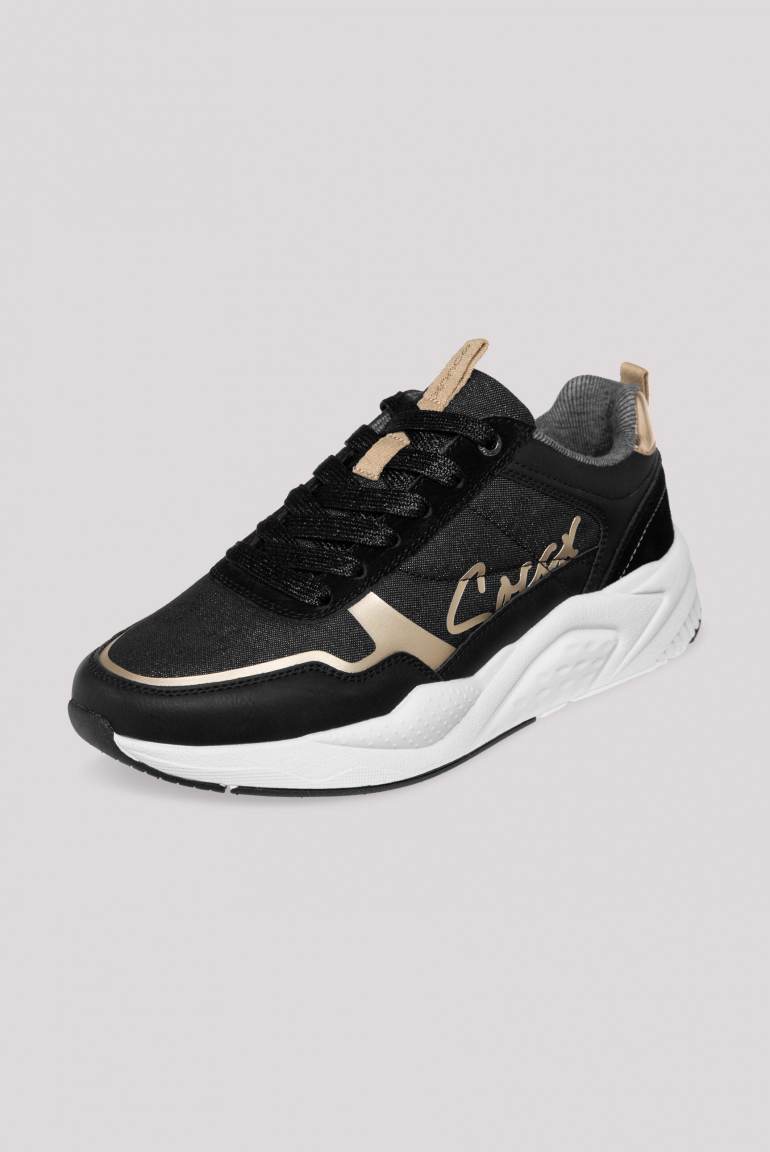 Leichter Sneaker mit Glitter-Design black