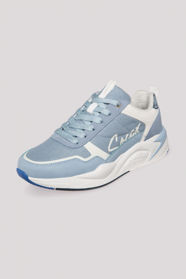 Leichter Sneaker mit Glitter-Design cool blue