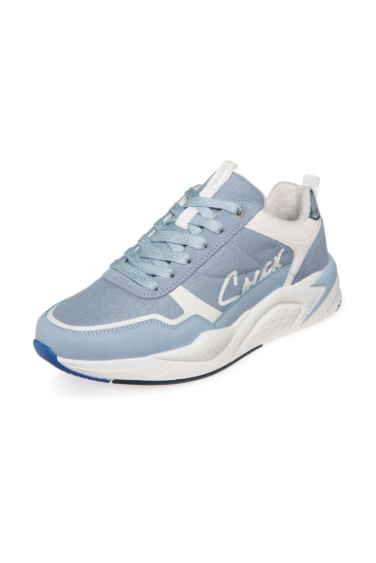 Leichter Sneaker mit Glitter-Design cool blue