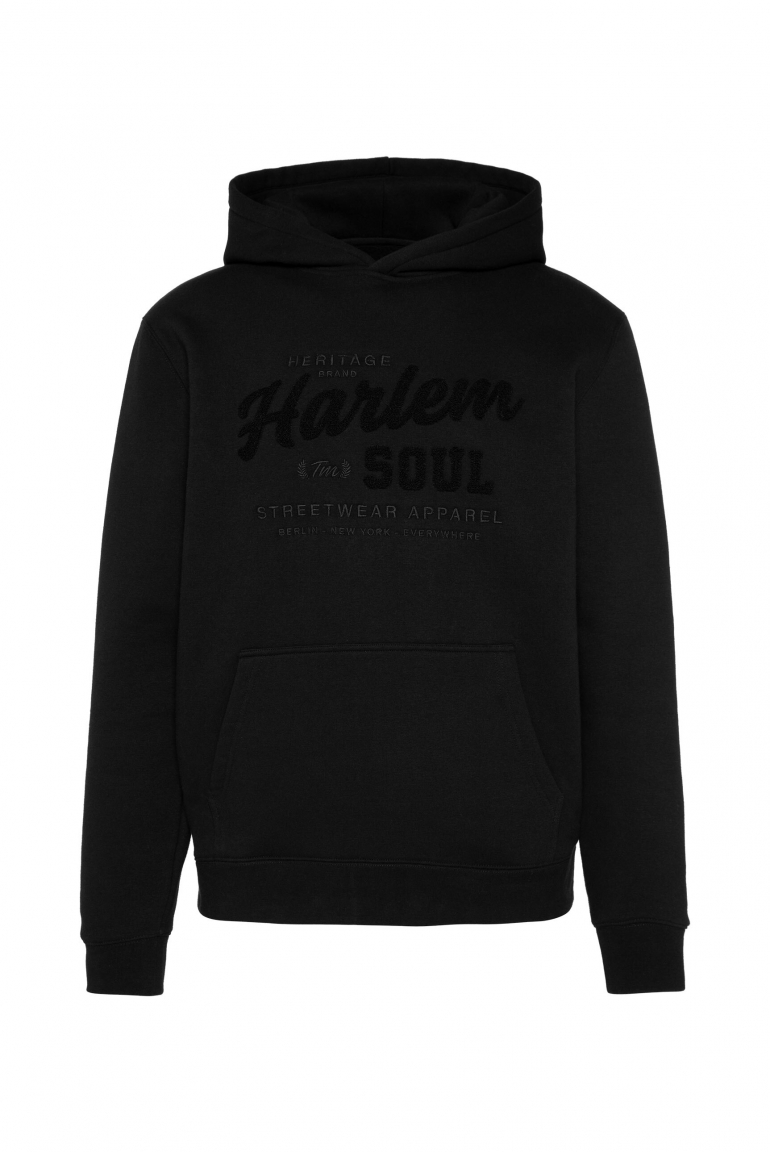 MON-TEL Hoodie mit Frottee-Logo black