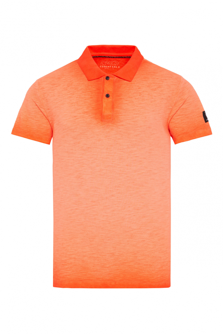Poloshirt aus Slub-Pikee Inside Oil Dyed orange