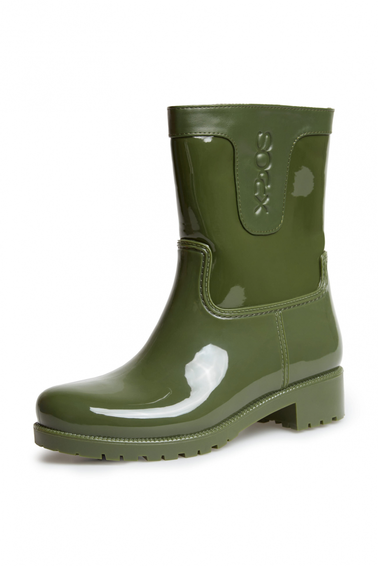 Regenstiefel mit Logo-Prägung true khaki