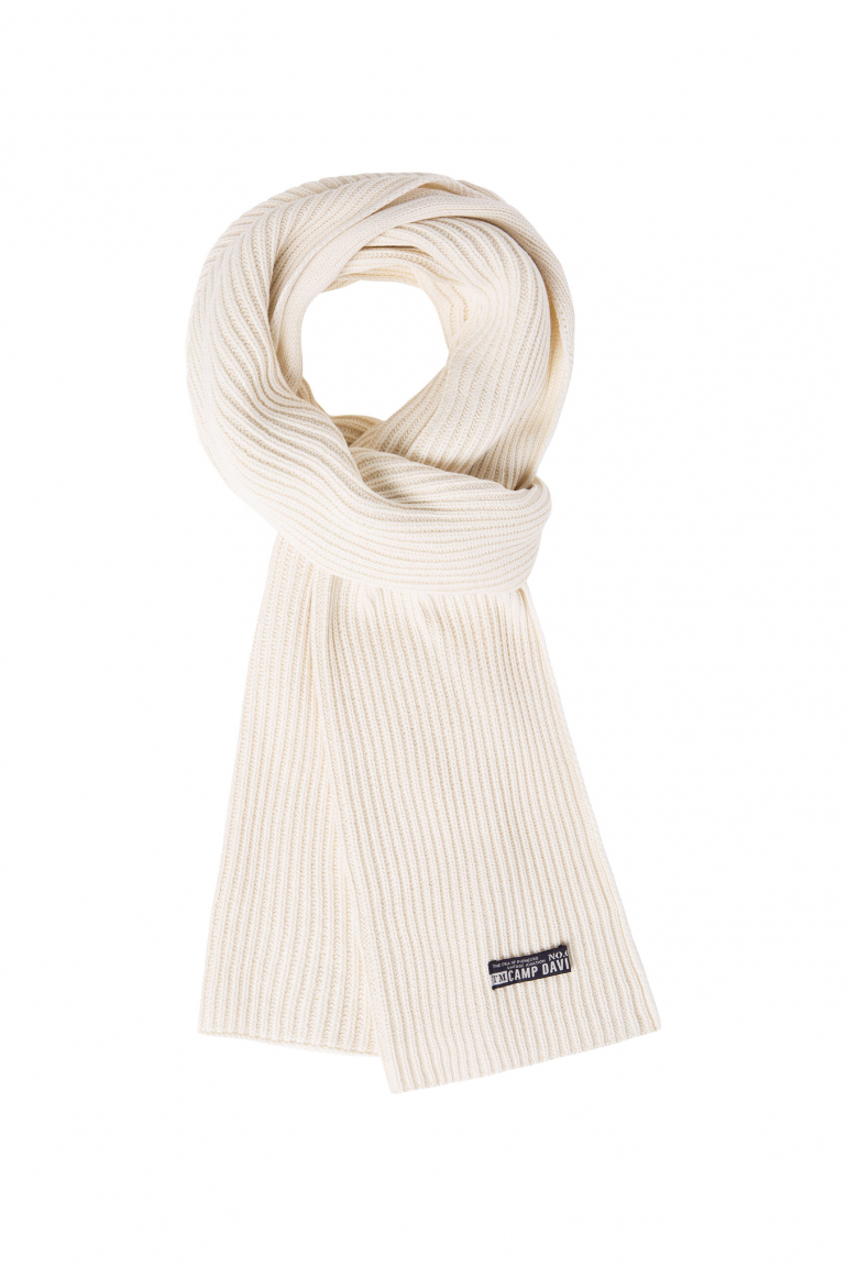 Rippstrickschal Stone Washed kitt
