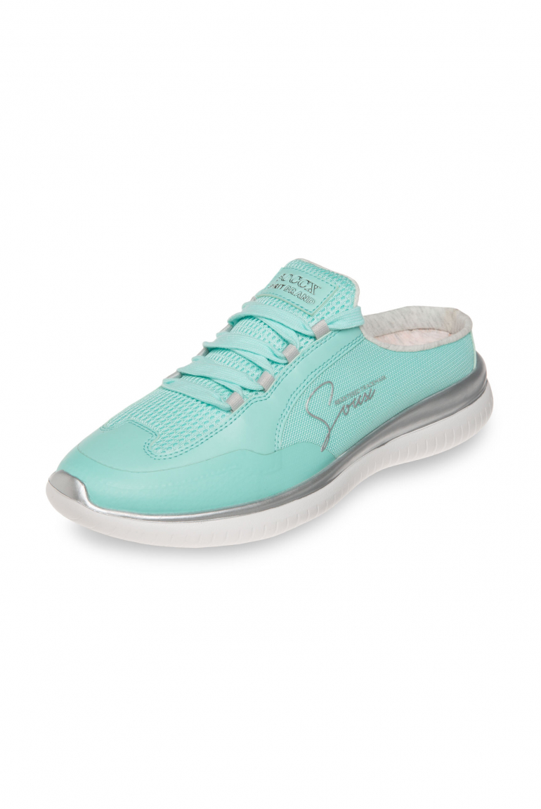 Slip On Sneaker aus Mesh-Textil aqua splash