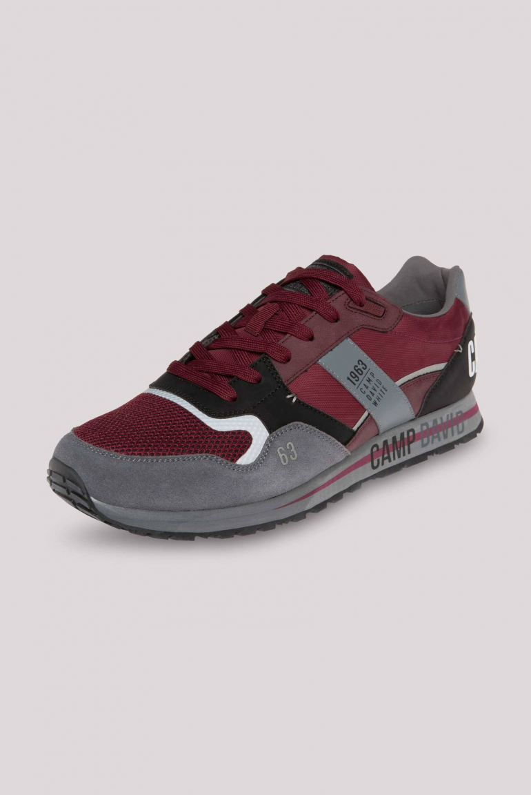 Sneaker im Retro Look burgundy