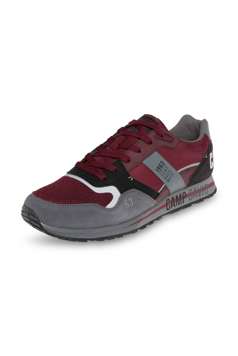 Sneaker im Retro Look burgundy