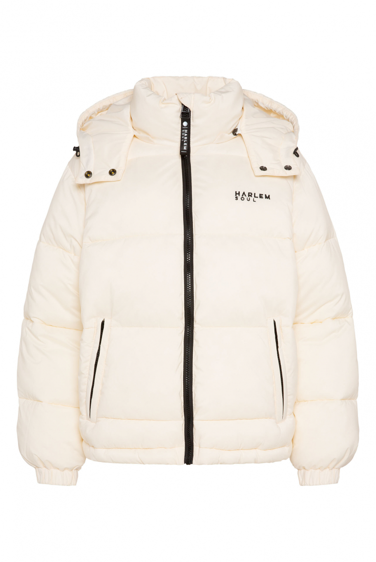 SO-HO Puffer Jacket mit Kapuze ecru