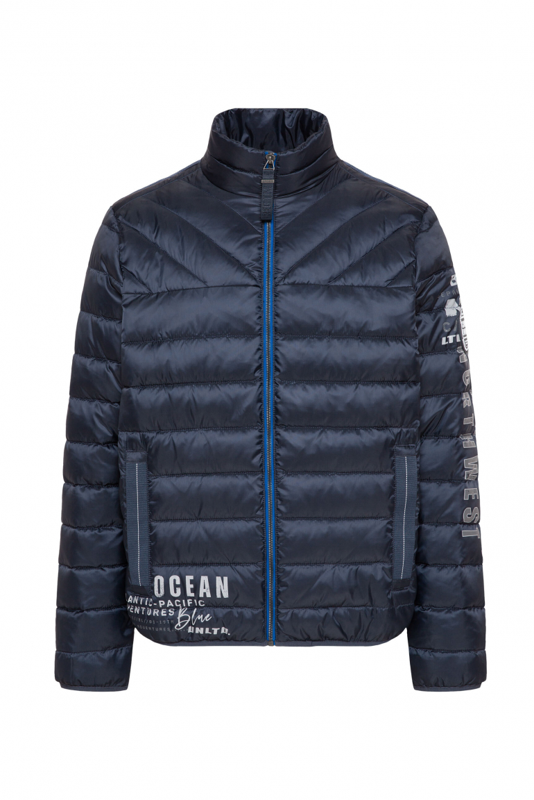 Steppjacke mit Logo Prints blue navy