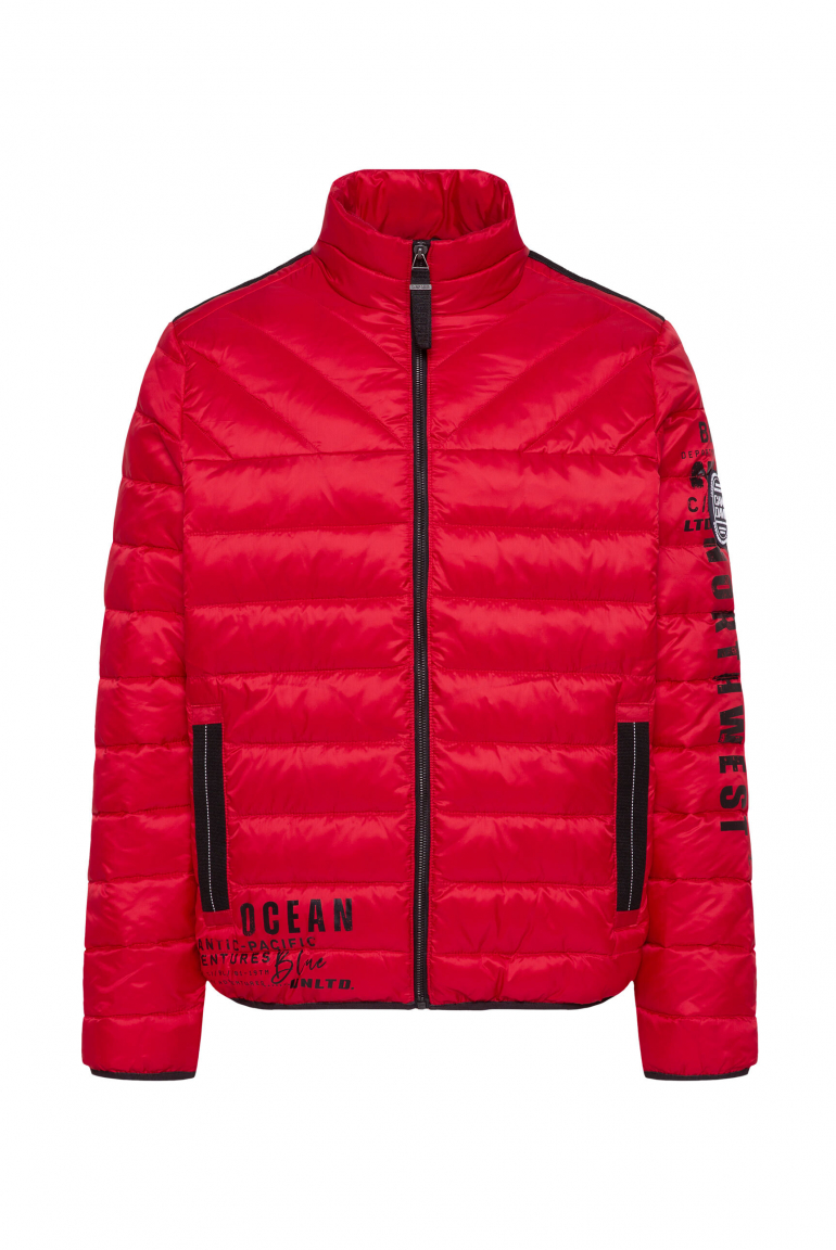 Steppjacke mit Logo Prints bright red