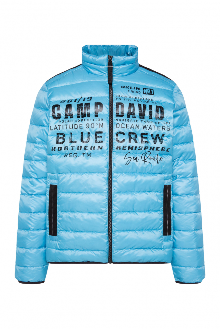Steppjacke mit Logo Prints power blue