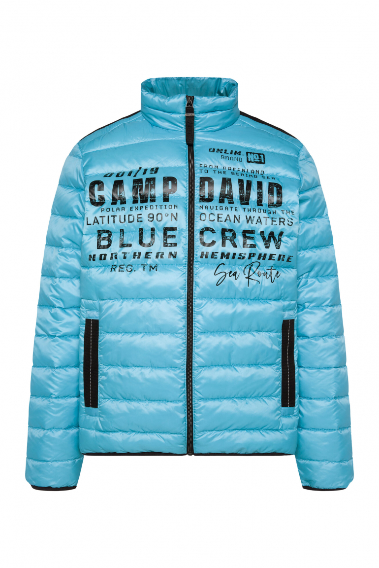 Steppjacke mit Logo Prints power blue